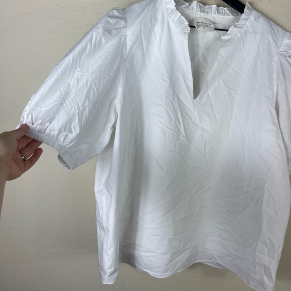 Tuckernuck Hyacinth House White Ruffle Leigh Top Size XXL - Picture 4 of 8